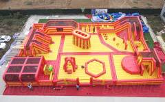 Customized large children's bounce house largest children's adult playground game park inflatable theme park bouncy castle