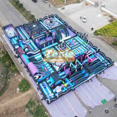 Custom Kids Playground Games Inflatable Theme Park Bouncy Castle For Sale