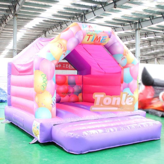 Balloon themed inflatable jumping castle