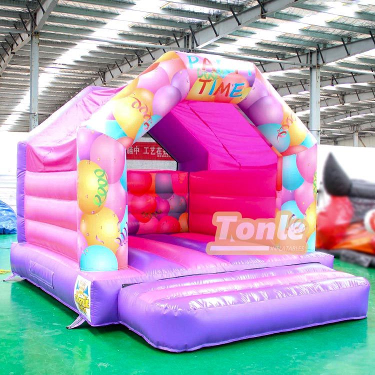 Balloon themed inflatable jumping castle