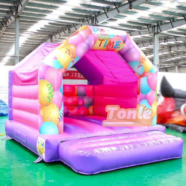 Balloon themed inflatable jumping castle