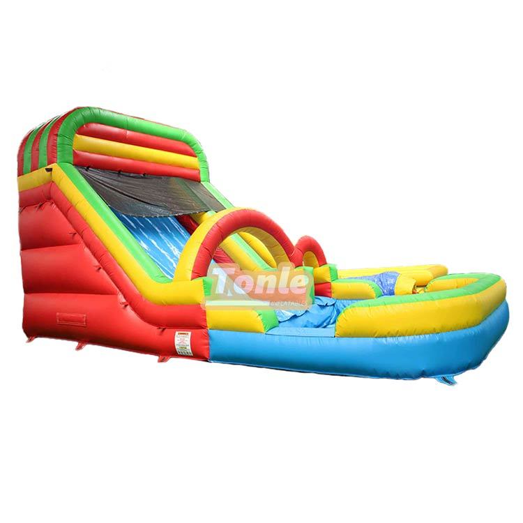 Factory custom cheap multi-style ocean theme with swimming pool inflatable water slide