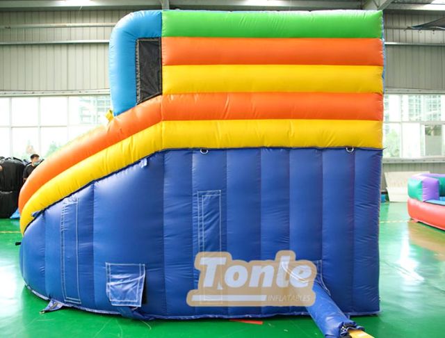 Factory custom inflatable pool water slide with water gun for kids