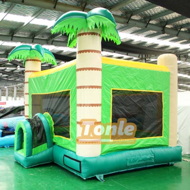 Tropical Palm Tree Themed Bounce House