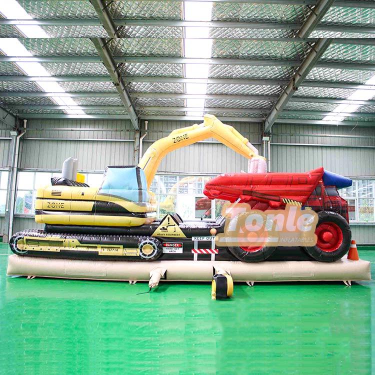 Construction Zone Works Vehicle Inflatable Obstacle Course