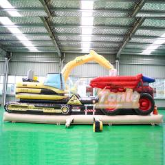 Construction Zone Works Vehicle Inflatable Obstacle Course