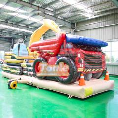 Construction Zone Works Vehicle Inflatable Obstacle Course