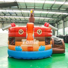 Inflatable Deluxe Pirate Ship wet and dry slide