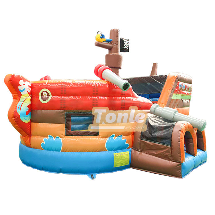Inflatable Deluxe Pirate Ship wet and dry slide