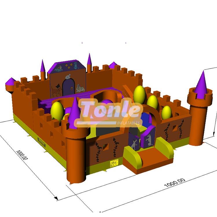 Custom inflatable castle inflatable playground