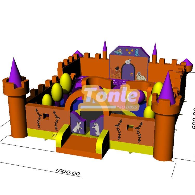 Custom inflatable castle inflatable playground