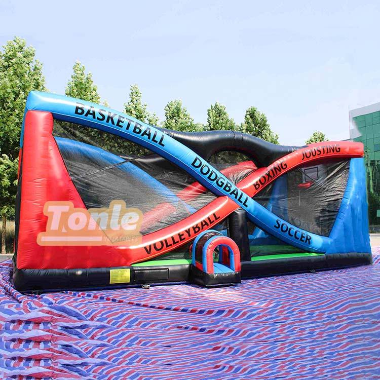 All-in-one inflatable sport playground