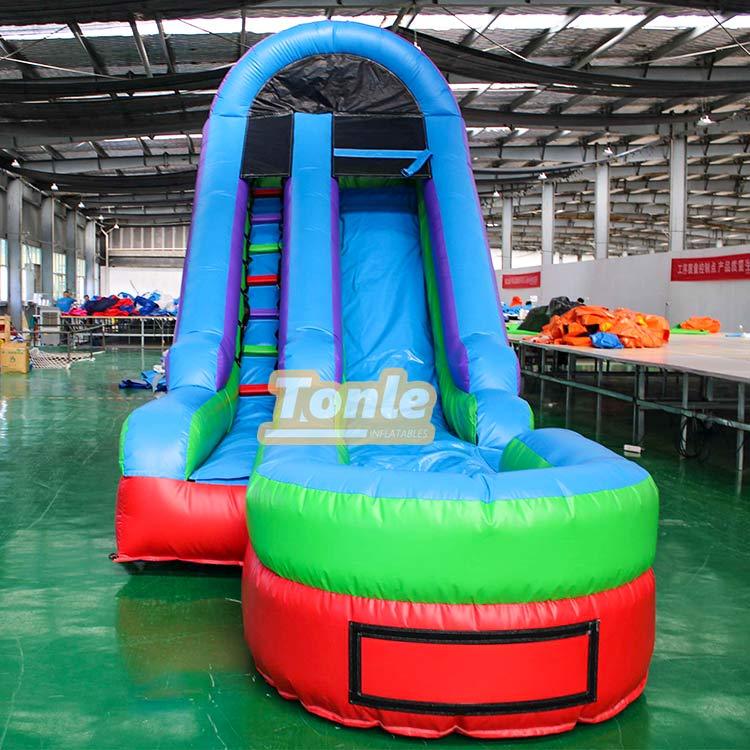 15FT Retro Rainbow Inflatable Water Slide