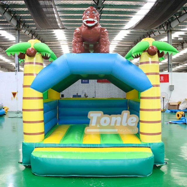 Monkey Palm Tree Themed Bouncy Castle Inflatable Bounce House