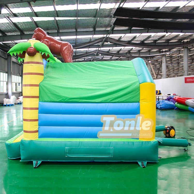 Monkey Palm Tree Themed Bouncy Castle Inflatable Bounce House