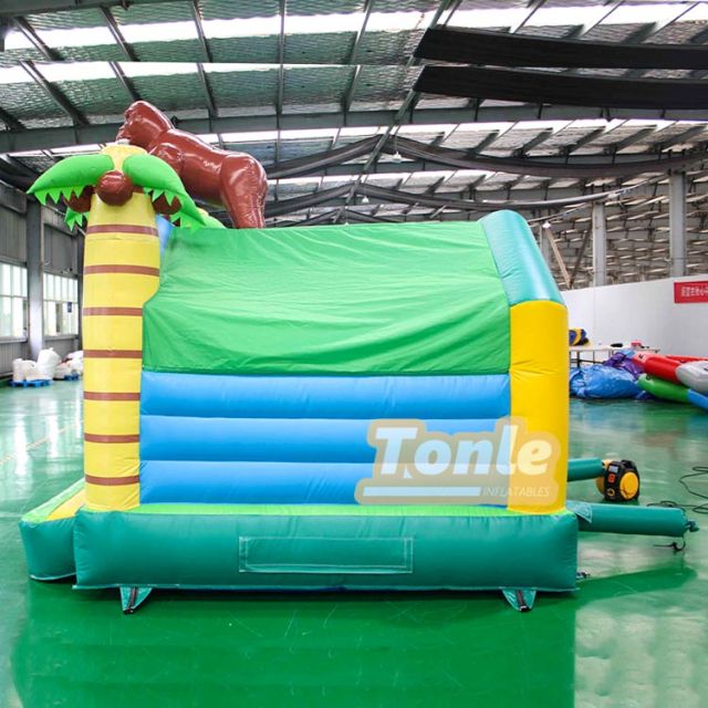 Monkey Palm Tree Themed Bouncy Castle Inflatable Bounce House