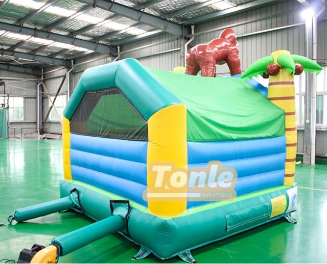 Monkey Palm Tree Themed Bouncy Castle Inflatable Bounce House