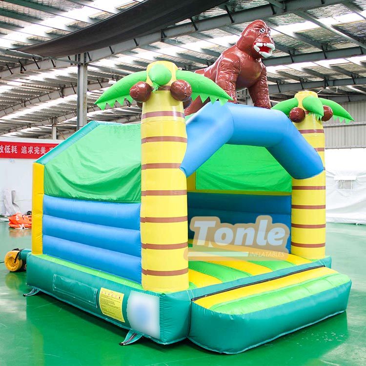 Monkey Palm Tree Themed Bouncy Castle Inflatable Bounce House