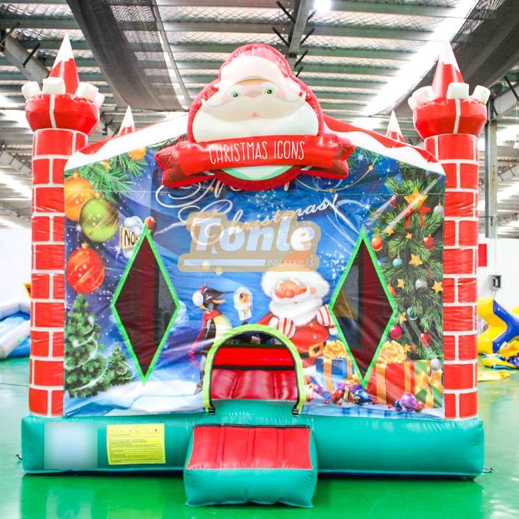Christmas theme inflatable bounce house bouncy castle