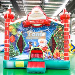 Christmas theme inflatable bounce house bouncy castle