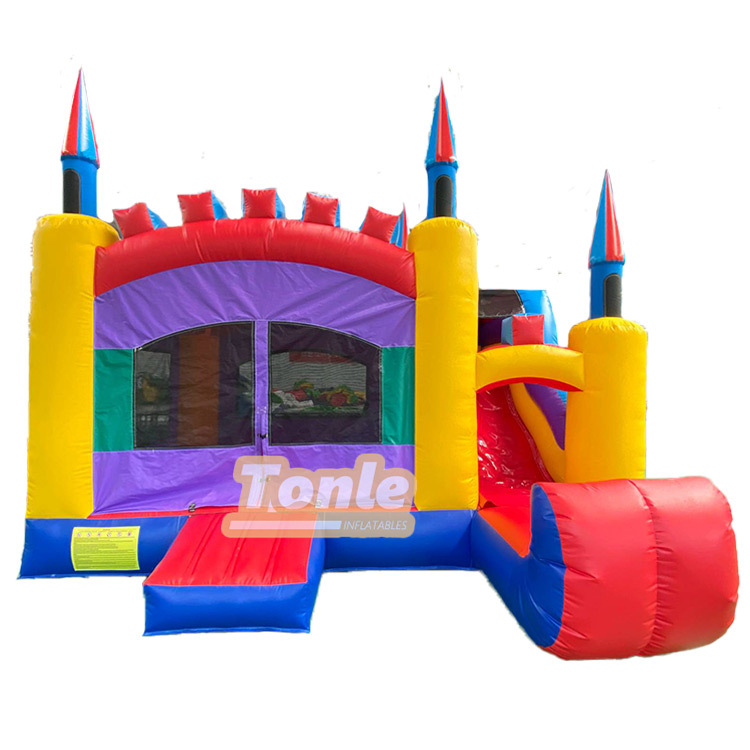 Classic inflatable bounce house, bouncy castle slide combo