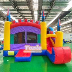 Classic inflatable bounce house, bouncy castle slide combo