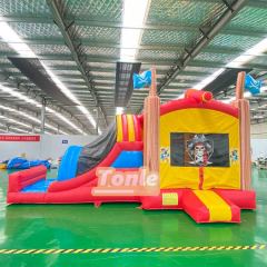 Pirate Ship Themed Inflatable Dry Slide Combo