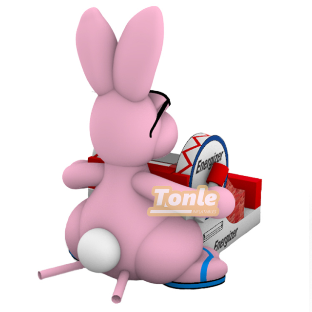 Inflatable energizer bunny cartoon inflatable rabbit slide