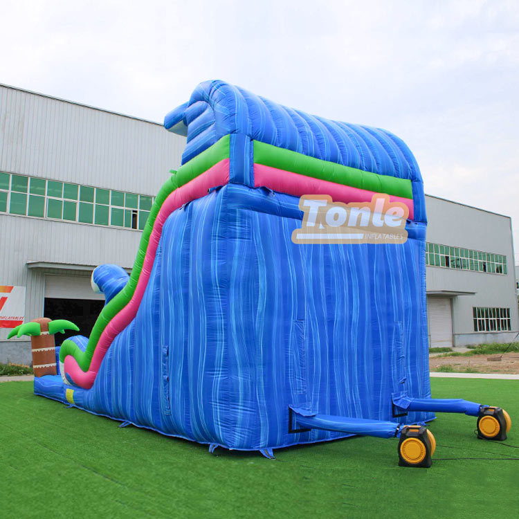 Inflatable tiki themed water slide