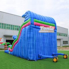 Inflatable tiki themed water slide