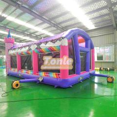 Unicorn Themed Bouncy Castle Inflatable Bounce Playground Amusement Park