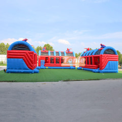 Inflatable Big Red Ball Obstacle Challenge Game