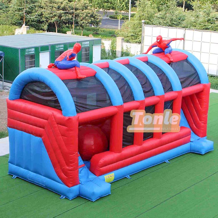 Inflatable Big Red Ball Obstacle Challenge Game