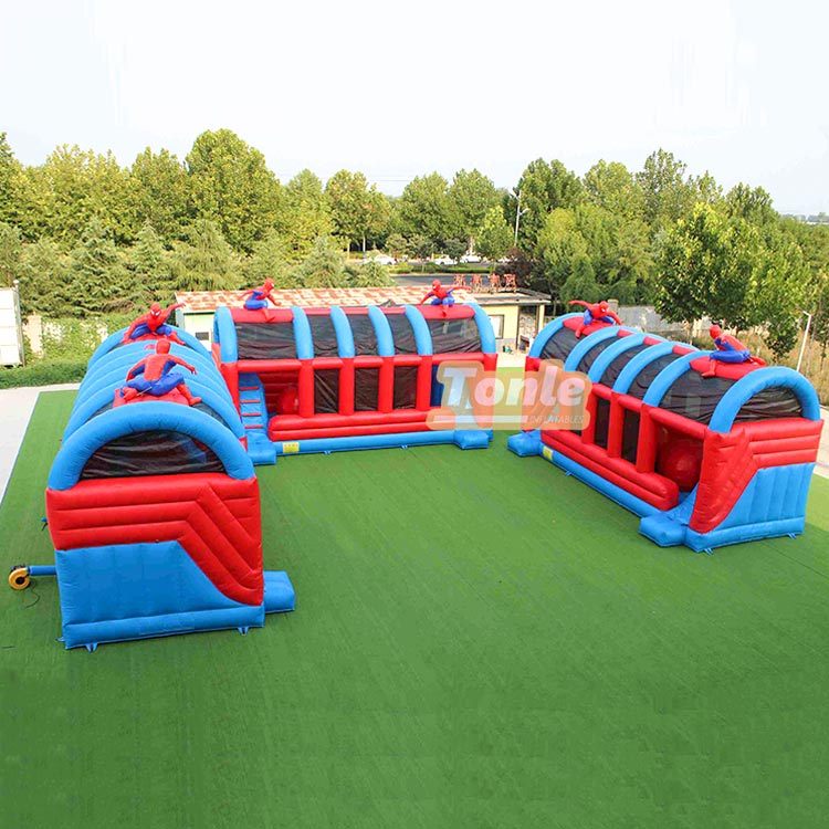 Inflatable Big Red Ball Obstacle Challenge Game