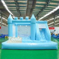 Wedding Bounce House With Slide Combo white bouncy castle