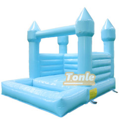 Wedding Bounce House With Slide Combo white bouncy castle