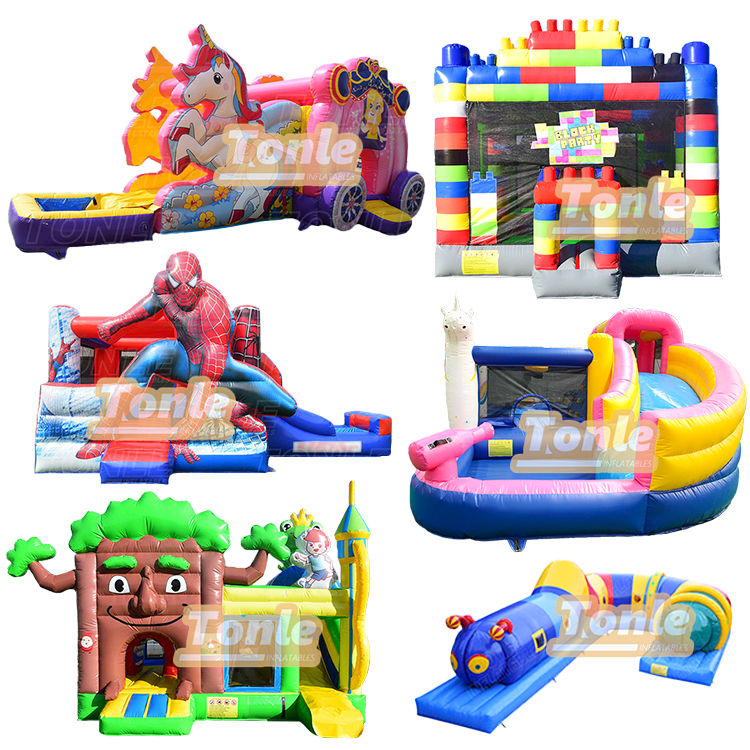 Inflatable bounce house bouncy castle bouncing castle with slide combo