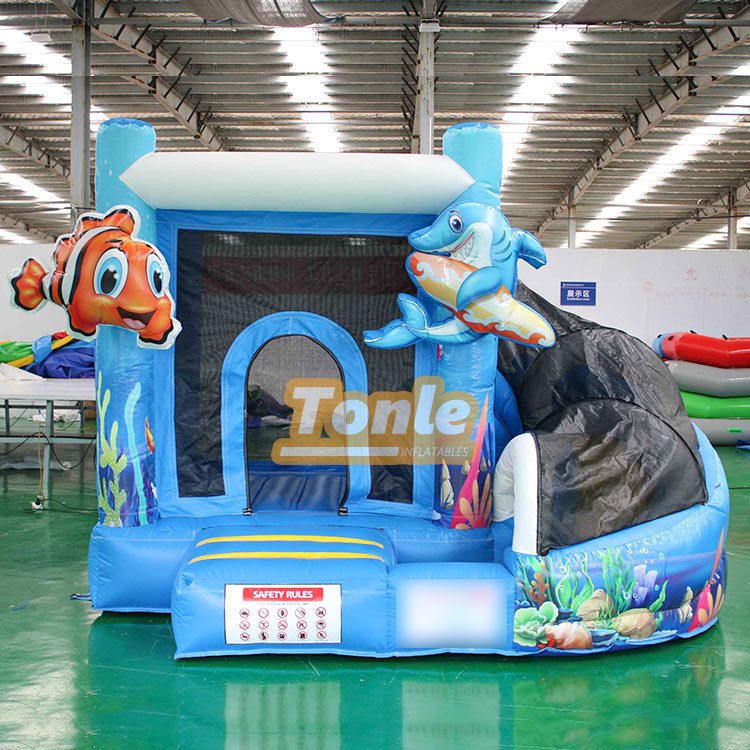 Clownfish Underwater world themed bouncy castle combo
