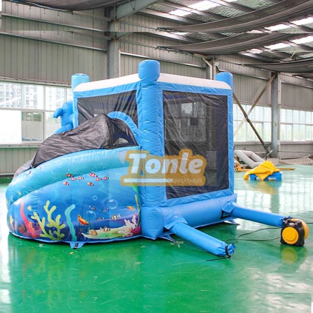 Clownfish Underwater world themed bouncy castle combo