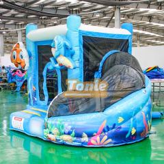 Clownfish Underwater world themed bouncy castle combo