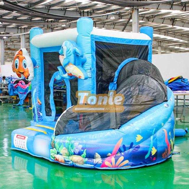 Clownfish Underwater world themed bouncy castle combo