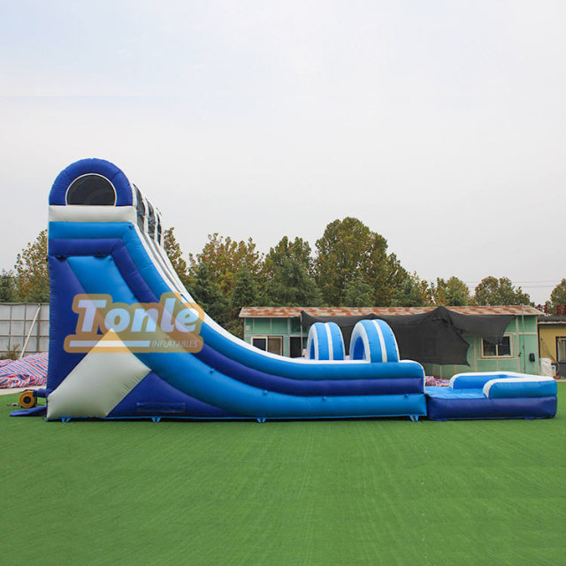 Factory wholesale double slide inflatable water slide