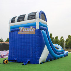 Factory wholesale double slide inflatable water slide