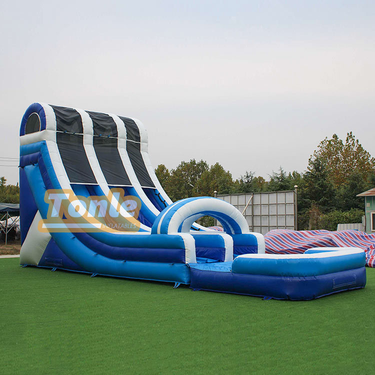 Factory wholesale double slide inflatable water slide