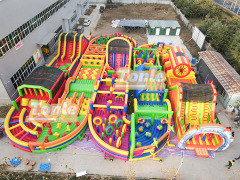 large inflatable obstacle course