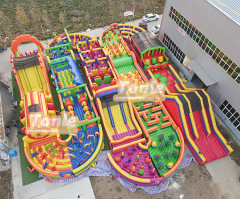 large inflatable obstacle course