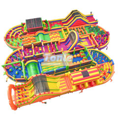 large inflatable obstacle course