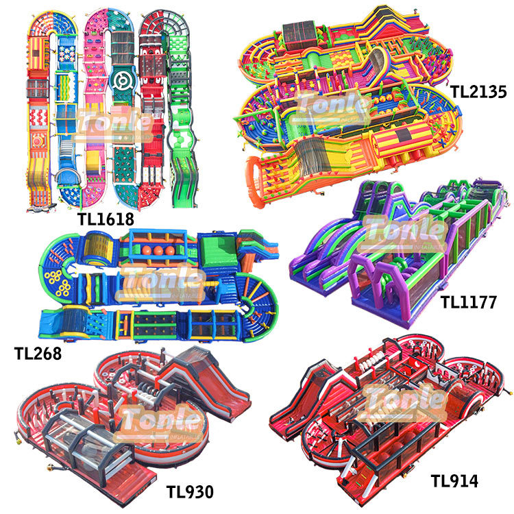 inflatable obstacle course for outdoor boot camp game