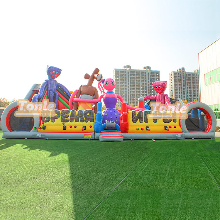 Cartoon Monster Theme Inflatable Playground Amusement Park