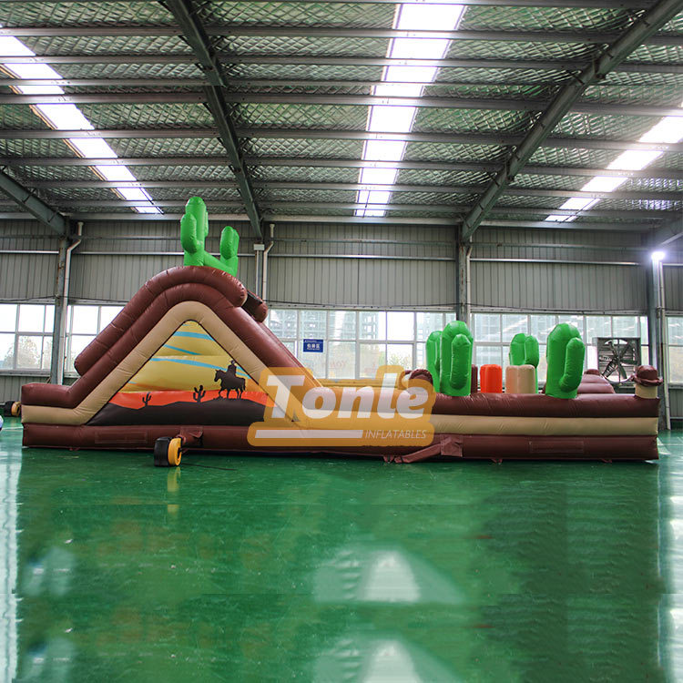 Cactus Western cowboy theme Rush Inflatable Obstacle course